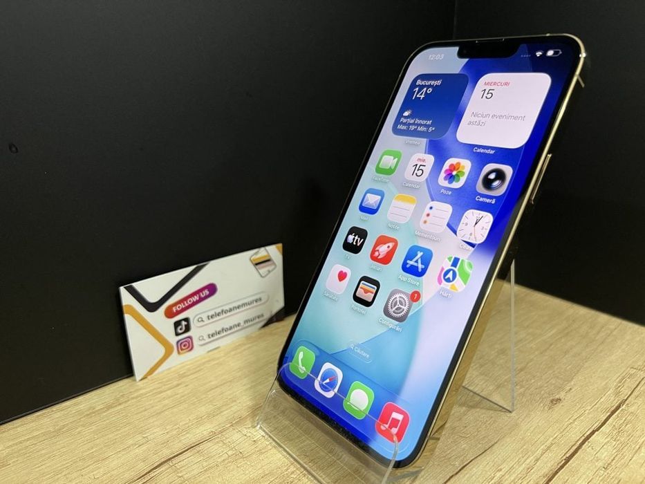 iPhone 13 Pro Max 128Gb Gold Second-Hand 3 ani garanție, Telefoane