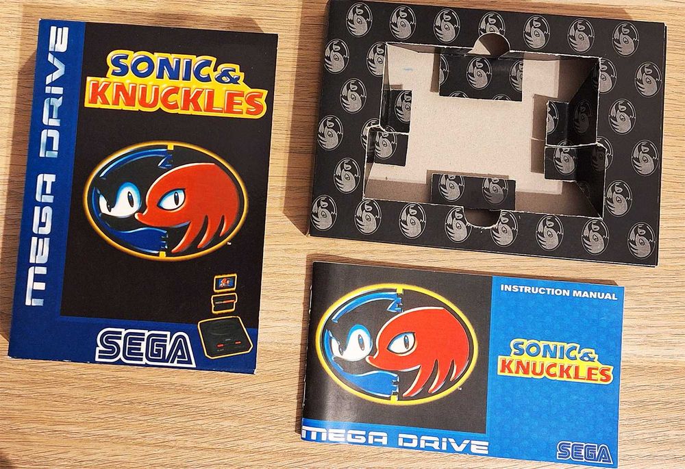 Carcasa / Cutie + manual Sonic & Knuckles Sega Mega Drive