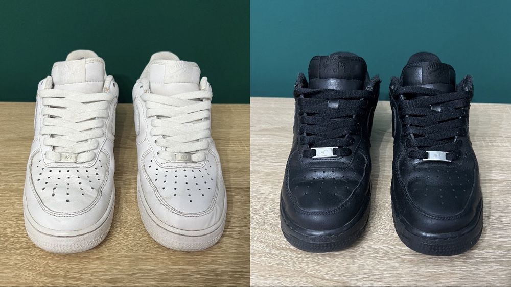 SET Nike Air Force 1 low - white / black ( 41 )