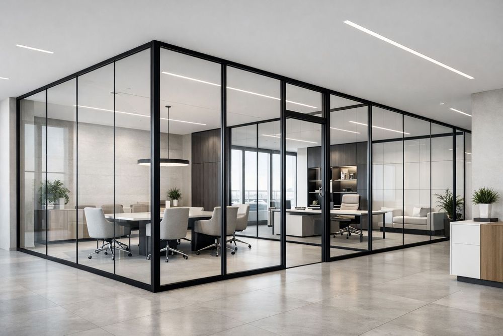 Перегородки алюминий