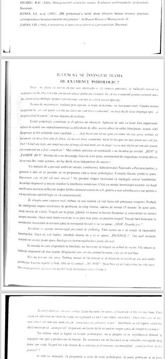 Testare psihologica(MAI/MAPN/ANP)