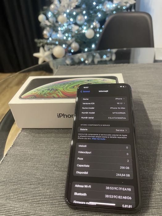 Iphone XS Max  256gb space grey stare foarte bună