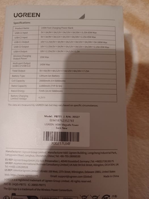 Stație încărcare ugreen