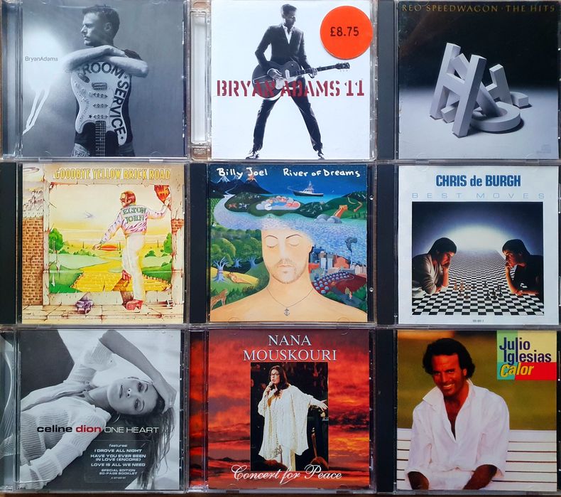 CD-uri originale muzica (Bad Boys Blue,ELO,Iglesias,Chris de Burgh)