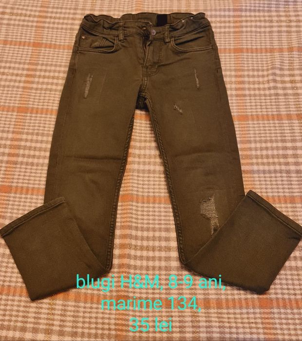 Vand blugi / jeans copii, Zara si H&M, 8-10 ani, marime 128-140