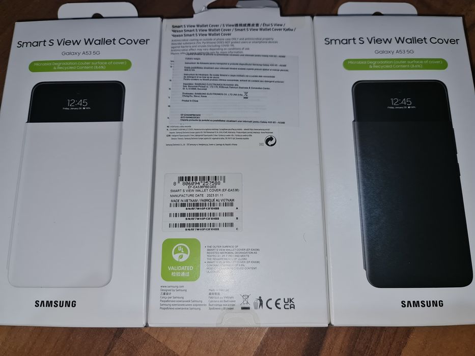 Husa flip smart activa originala Samsung Smart S View Wallet Cover A53