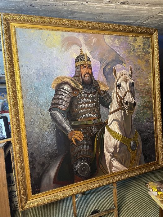 Amir Temur   /    Амир Темур,  картина, кортина