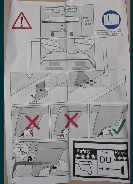 Bare transversale audi Originale