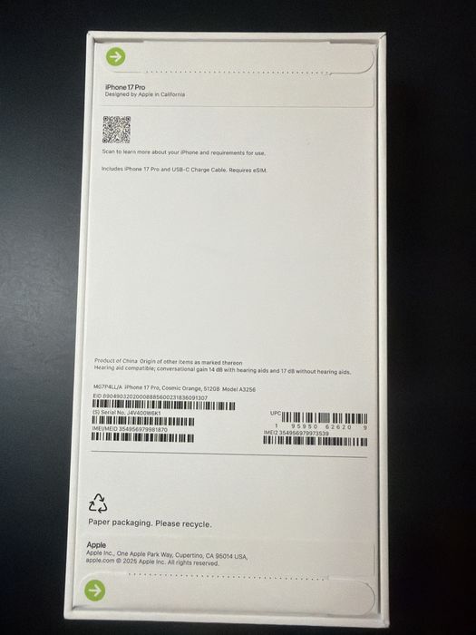 iPhone 17 pro 512 gb