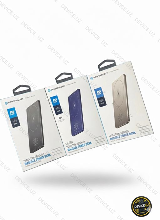 Повербанк ультратонкий ultra slim power bank powerology magsafe