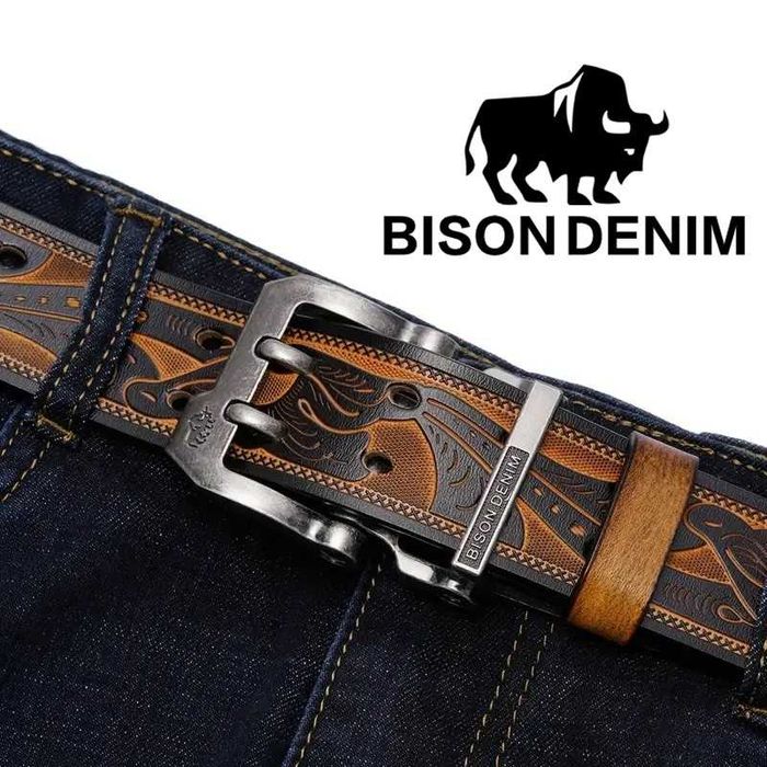 Кожаный ремень Bison Denim