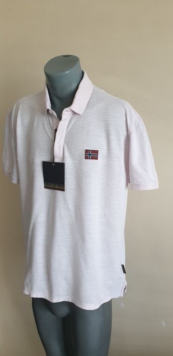 Napapijri Pique Cotton Regular Fit / XL НОВО! ОРИГИНАЛ! Мъжка Тениска!