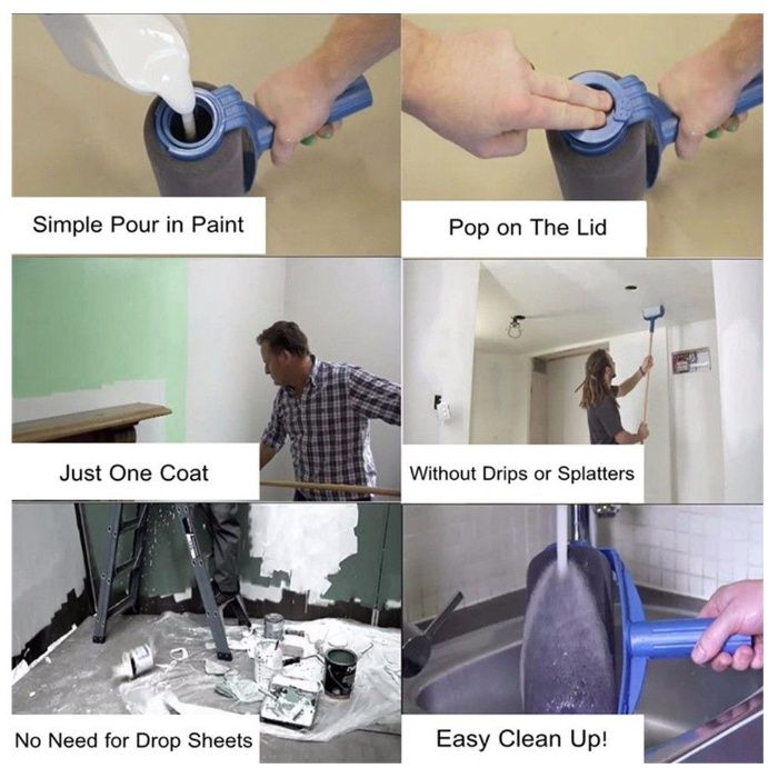 Качествен комплект валяци за боядисване 5в1