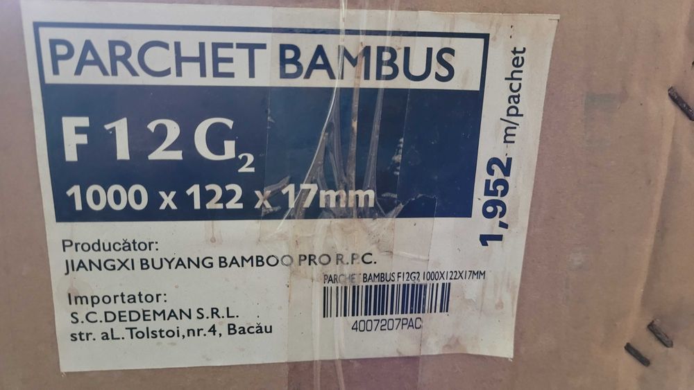 Parchet bambus nou