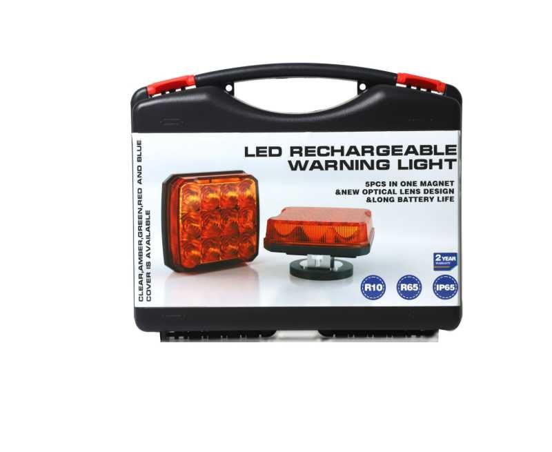 LED аварийни светлини, 12-24V, безжични, магнитни, 12 режима на работа