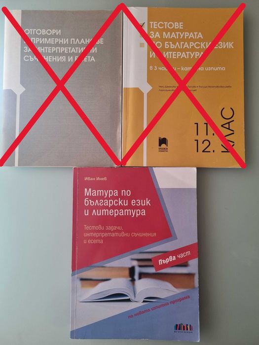 Учебни помагала за 12 клас ДЗИ