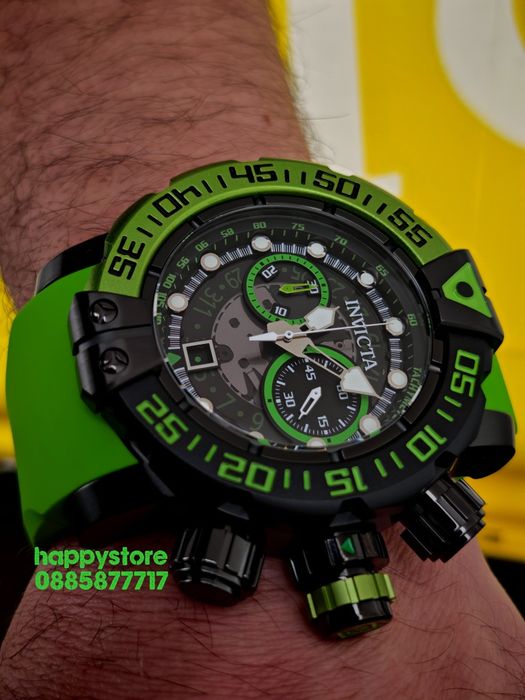 INVICTA Foxhound green 57 mm, Инвикта нов ръчен часовник