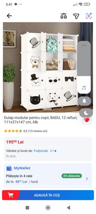 Vand corp mobilier modular