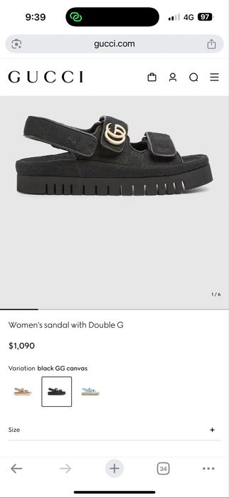 GUCCI сандали canvas 37 оригинални