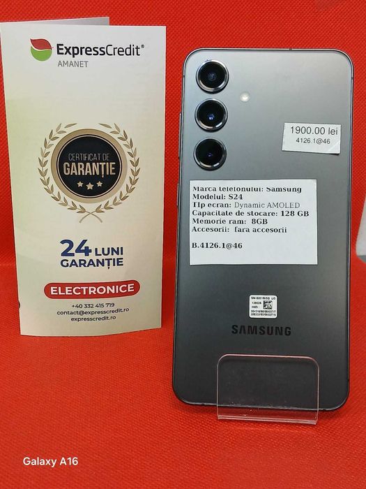 (AG46) Telefon Samsung S24 B.4126 Garantie 2 ani