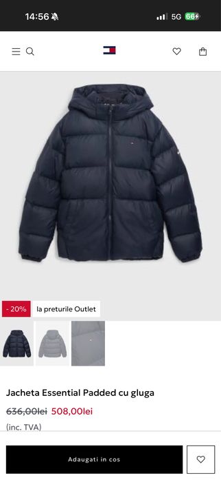 Geaca Tommy Hilfiger marimea 116 copii