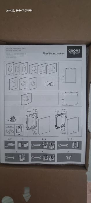 Grohe кнопка смыва
