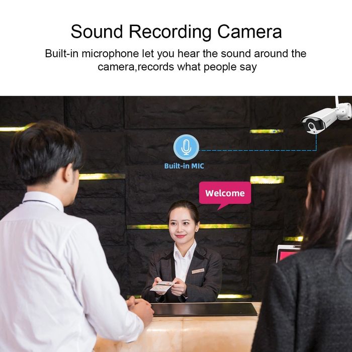 Sistem Supraveghere Wireless 2-8 camere 3 MPX,Transmisie 500 metri,Nou