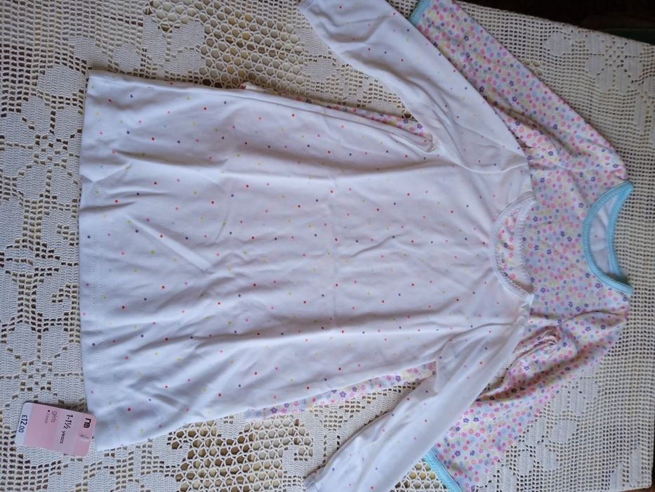 НОВ комплект детски нощници Mothercare, размер 18-24 м