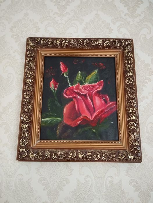 Картина маслом Роза