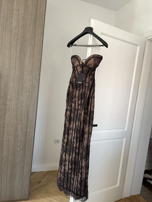 Vând rochie lungă de seară Babyboo - Sian Maxi Dress Black (Nouă cu etichetă, M)