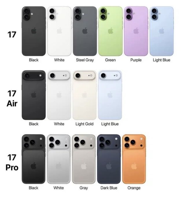IPhone 17, Pro, Max, Air