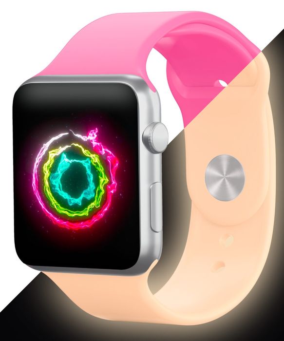 Diferite Brățări Fluorescente Apple Watch. Pentru adulți:38 40 41 M-L.