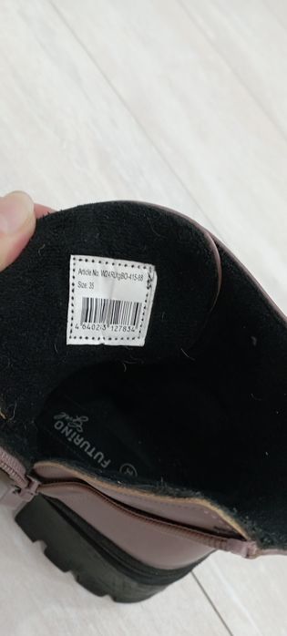 Ботинки демисезонные для девочки, р. 35