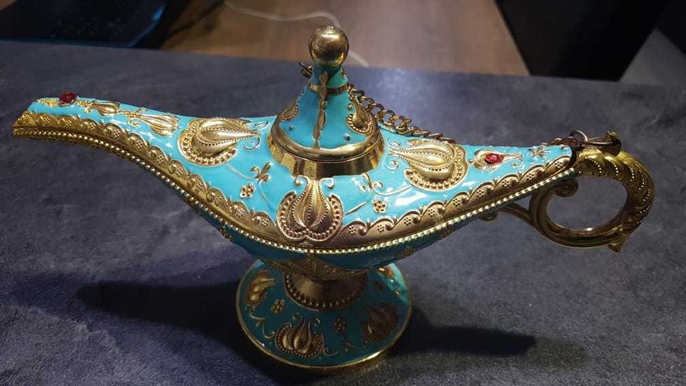 Lampa lui Aladdin din Dubai (albastru, mare) | Perfect pt cadou