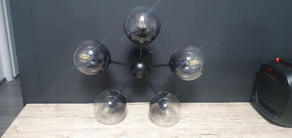 Vând Lustra Smarter Semia, 5xE14, fumuriu-negru
