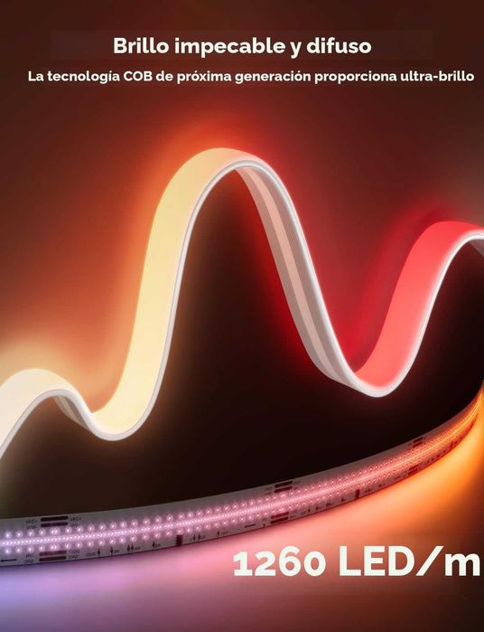 ЧИСТО НОВО Govee COB LED лента Pro, 3 метра LED светлини съвместими...