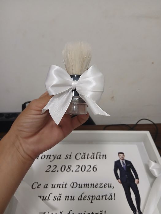 Set  gătit nunta ,mire-mireasa ,oglinda verighete