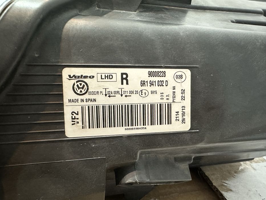 Far original dreapta vw polo 6R xenon led 2009-2014 Europa