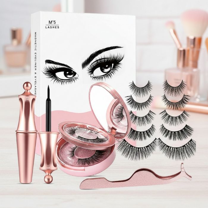 Ръчно изработени изкуствени мигли 3 д с магнити