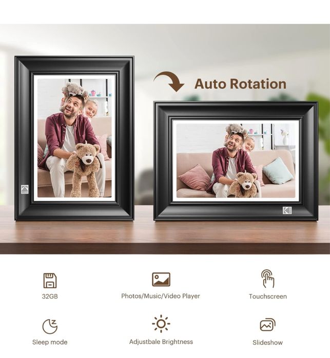 Цифровая Фоторамка Kodak IPS сенсор екран 32gb память