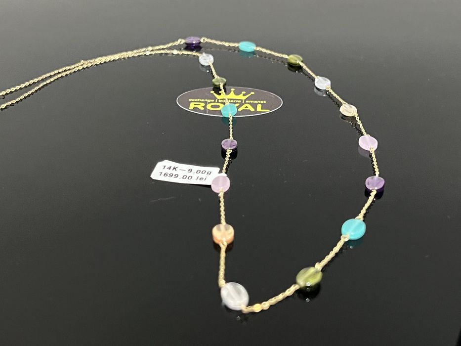 Bijuteria Royal : Lant aur nou 14k dama 9,00gr