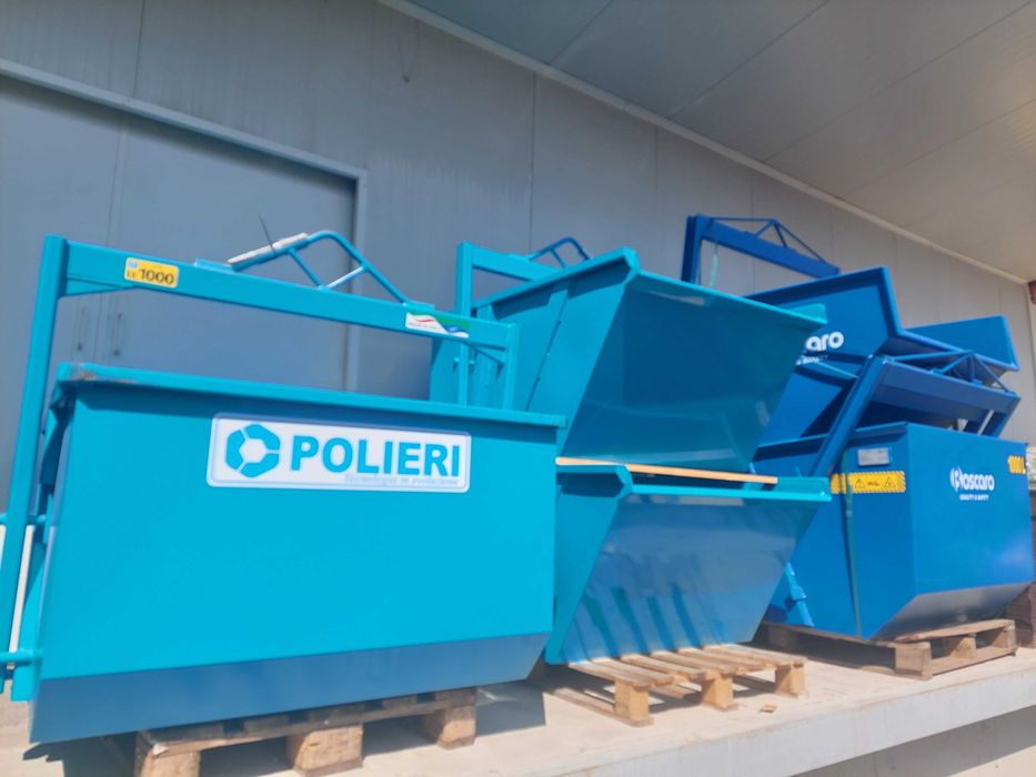 Bena - haba cu autodescarcare de 600 l , autobasculanta pentru moloz , deseuri pentru macara 3 432 lei