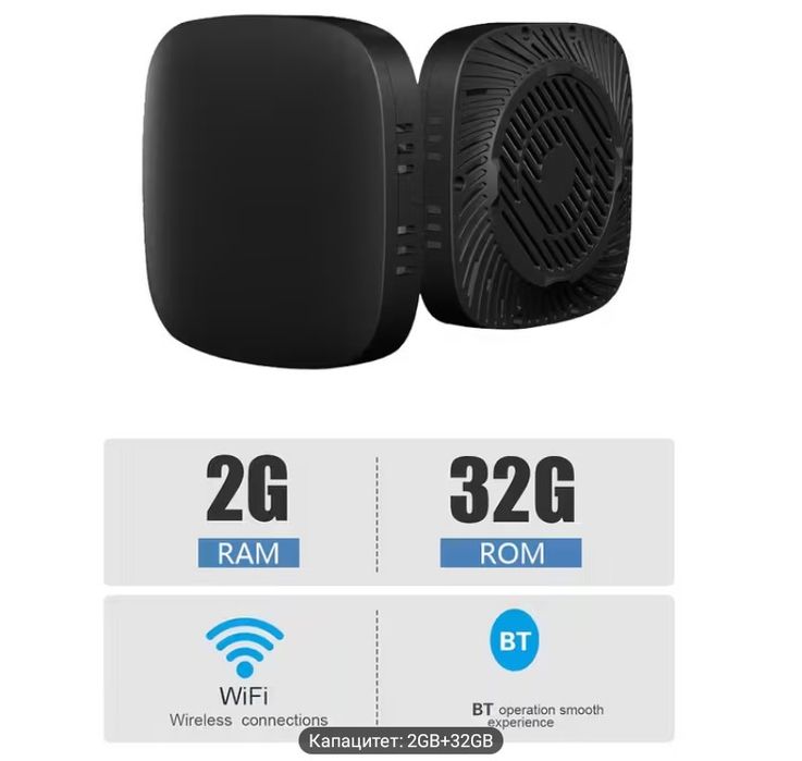 Ai Box Безжичен адаптер Carplay и Android Auto 3 в 1