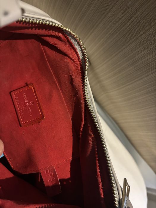 Кожена чанта сива