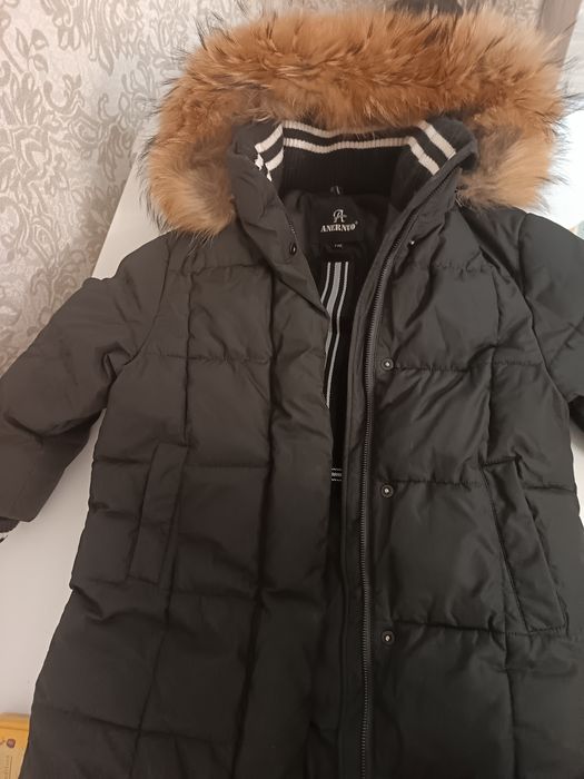 Зимний пуховик для девочки рост 116 см