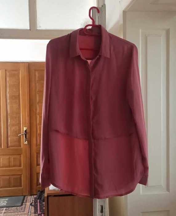Cămașă roz închis noua ,elegantă