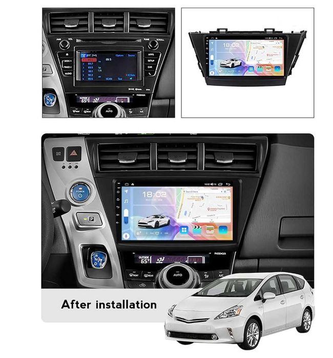 TOYOTA PRIUS PLUS ALPHA 2012/2015 9'' андроид навигация, 9675