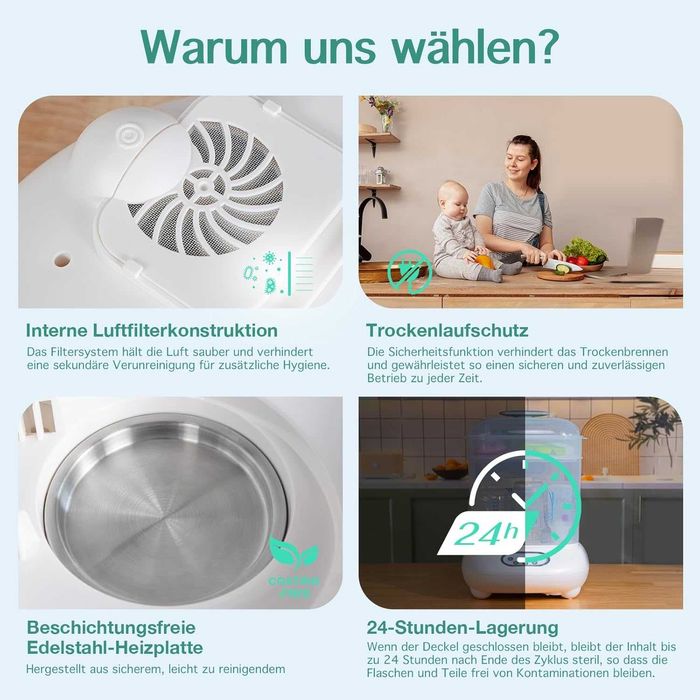 Стерилизатор и сушилня за бебешки шишета