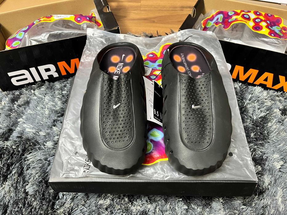 =REDUCERE DE WEEKEND= Papuci / slide sneakers / șlapi bărbați Nike Mind 001 Black trend vara 2026 (mai comozi decât Yeezy sau Crocs)