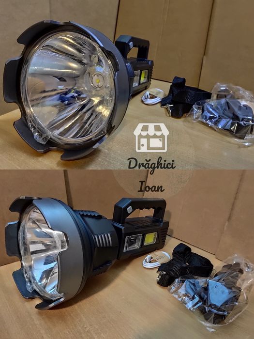 Lanterna PROIECTOR MARE TD999 cu actiune la distante f mari si led COB